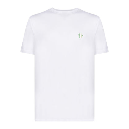 Front view of Everyday Bamboo crew neck Shirt | Bright White - Robumi Lifestyle