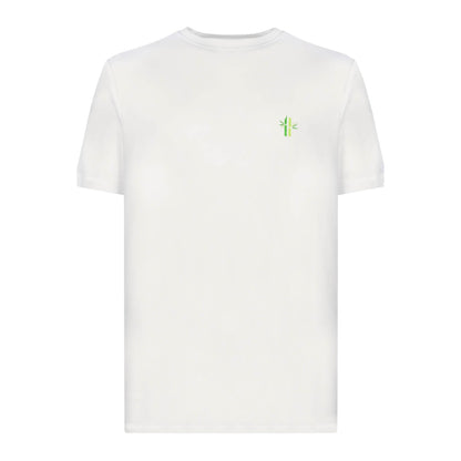 Front view of Bamboo Cotton Crew Neck Shirt in Oyster Mushroom - Robumi Lifestyle