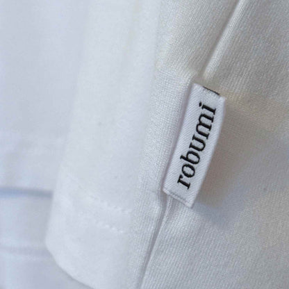 Side label of Everyday Bamboo shirt | Bright White - Robumi Lifestyle