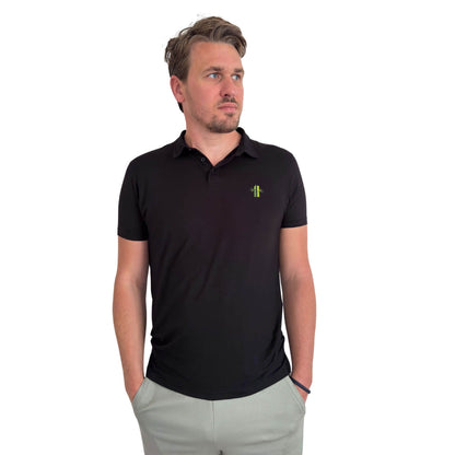 Athletic Fit Black Polo - Robumi Lifestyle