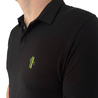 Athletic Fit Black Polo - Robumi Lifestyle
