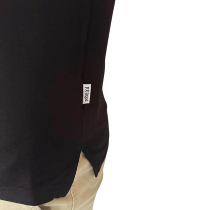 Athletic Fit Black Polo - Robumi Lifestyle