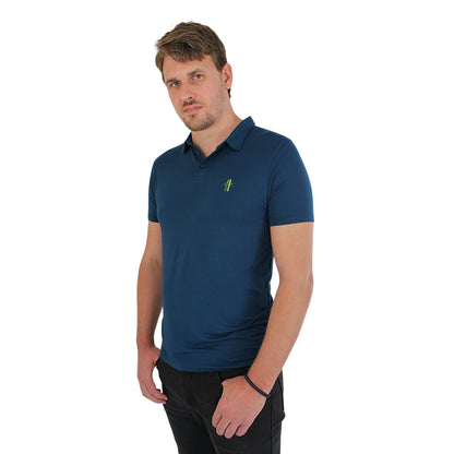 Athletic Fit Poseidon Blue Polo - Robumi Lifestyle