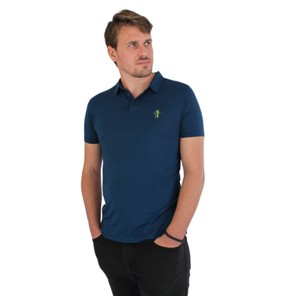 Athletic Fit Poseidon Blue Polo - Robumi Lifestyle