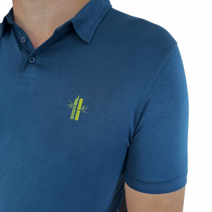 Athletic Fit Poseidon Blue Polo - Robumi Lifestyle