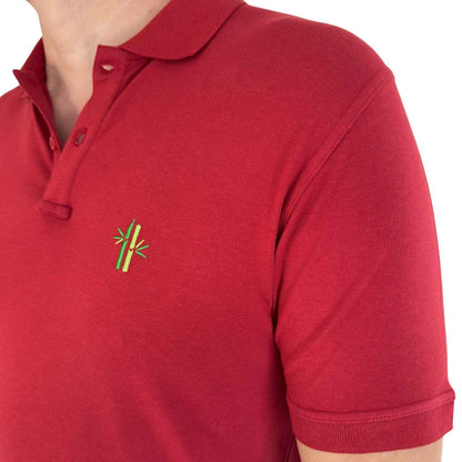 Pique Rust Red Polo - Robumi Lifestyle