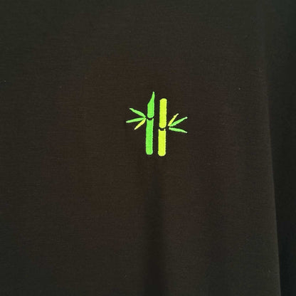 Pitch‑Black Bamboo V‑Neck Shirt | Sustainable & Ultra‑Soft - Robumi Lifestyle